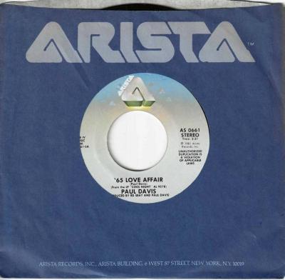 Paul Davis - 65 Love Affair (7" Arista Vinyl-Single USA)