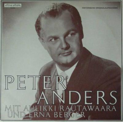 Peter Anders - Historische Originalaufnahmen (LP 1966)