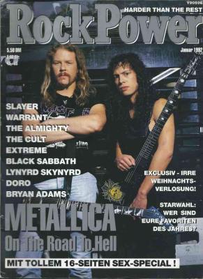 Rock Power January 1992 cover