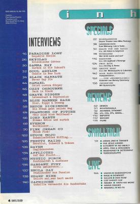 Preview: Rock Hard Nr. 96 content a