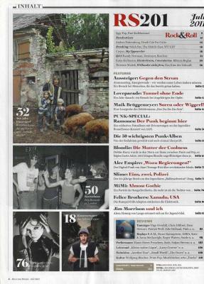 rolling stone 07 2011 Inhalt