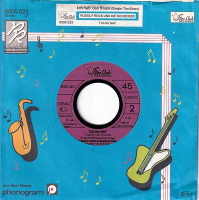 Rudolf Rock & die Schocker - Ich hab den Blues (7" Rueckseite)