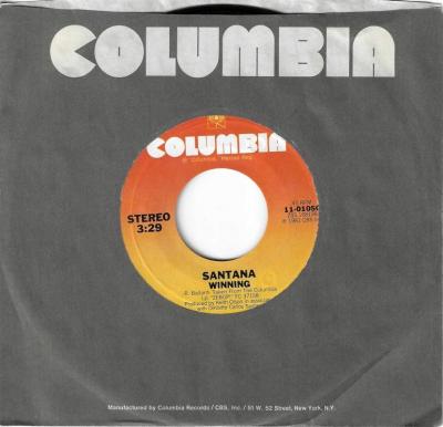 Santana - Winning / Brightest Star (7" Single USA)