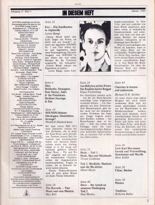 Preview: Sounds Januar 1980 Index