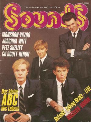 Sounds September 1982 Heftcover