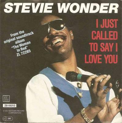 Stevie Wonder - I Just Called To Say I Love You (Single 1984)