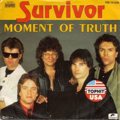 Survivor - Moment Of Truth (Vinyl-Single Germany 1984)