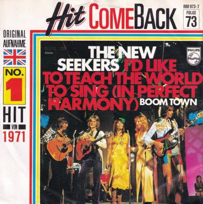 The New Seekers - I'd Like To Teach...: Hit Comeback (7")