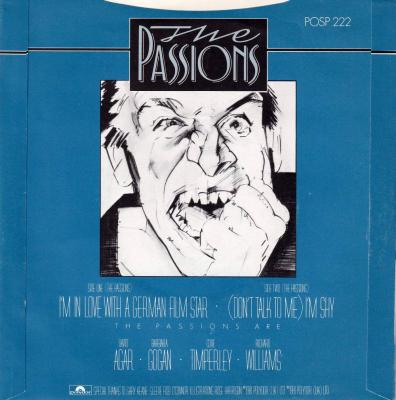 The Passions - I'm In Love With A German Film Star (7" back cover)