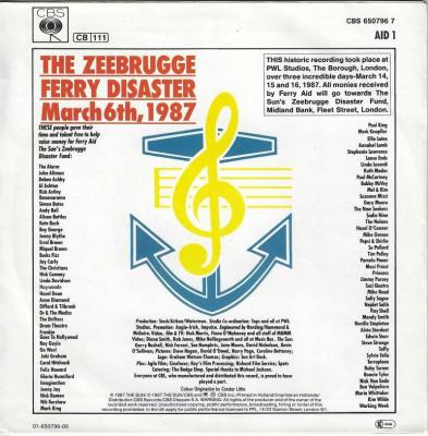 Ferry Aid (Various Artists) - Let It Be (7" Rueckseite)