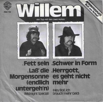 Willem - Fett sein: 4 Tracks Promo EP (7" Vinyl-Single)