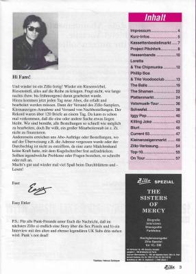 Preview: Zillo 03/1991 Inhalt