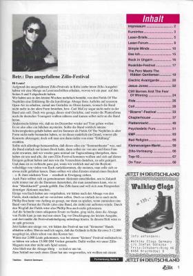 Preview: zillo 09 1991 Inhalt