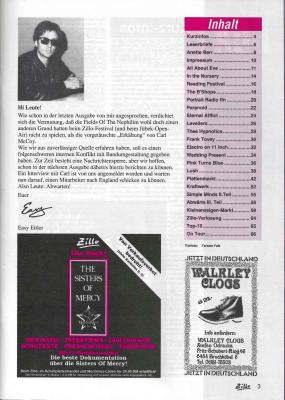 Preview: Zillo 10/1991 Inhalt