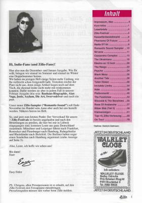 Preview: zillo 12 1991 Inhalt