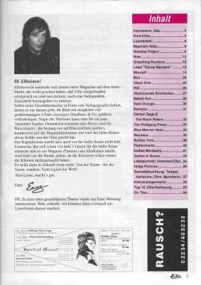 Preview: Zillo 03/1992 Inhalt