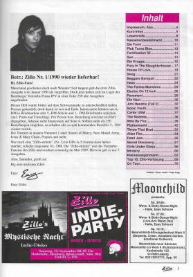 Preview: zillo 09 1992 Inhalt