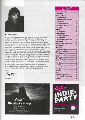 Preview: zillo 11 1992 Inhalt