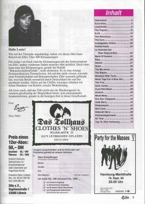 Preview: Zillo 09/1993 Inhalt