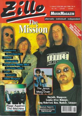 Zillo Musikmagazin 06/1996 Heftcover