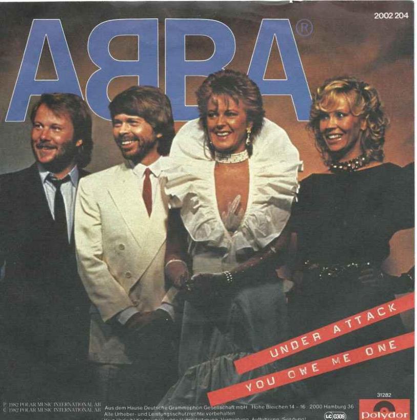 Abba - Under Attack (Polydor Vinyl-Single Germany)