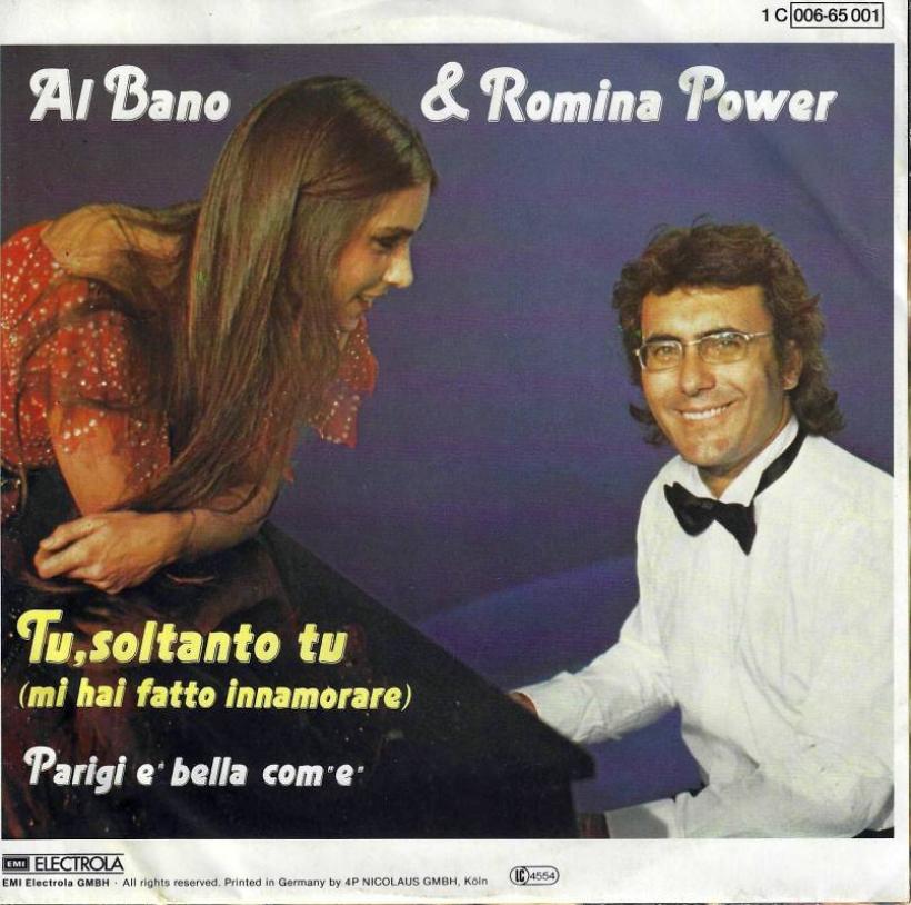 Al Bano & Romina Power - Tu, Soltante Tu (7" Single back cover)