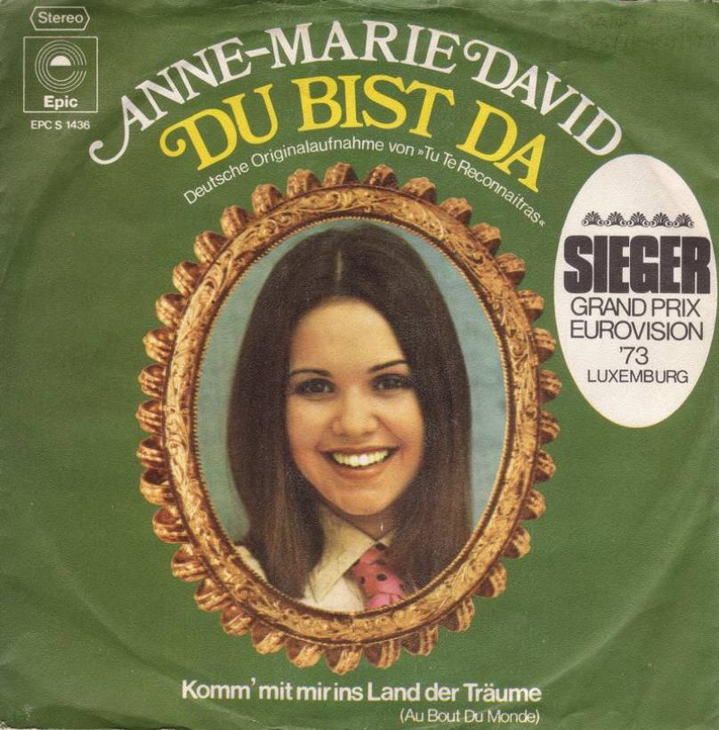 Anne-Marie David - Du bist da (7" Epic Vinyl-Single)