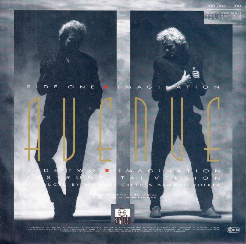 Avenue - Imagination: 2 Versions  (7" Vinyl-Single Rueckseite)