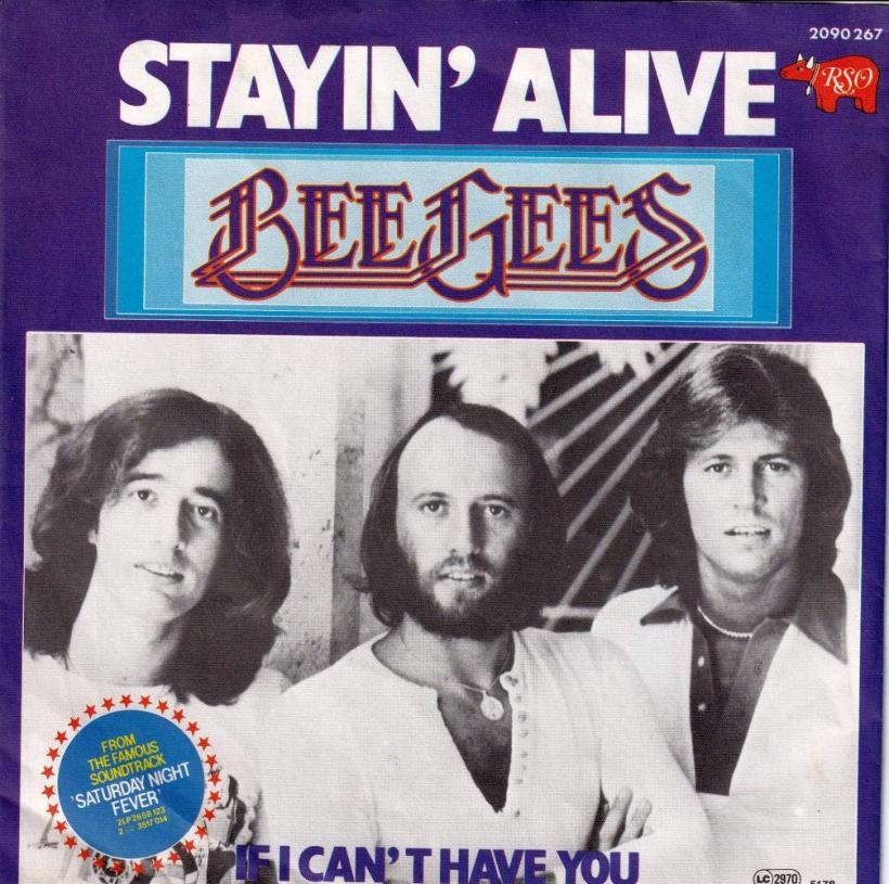 Bee Gees - Stayin' Alive (7" RSO Vinyl-Single Germany)