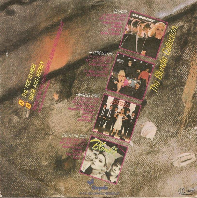 Blondie - The Tide Is High (7" Vinyl-Single Rueckseite)