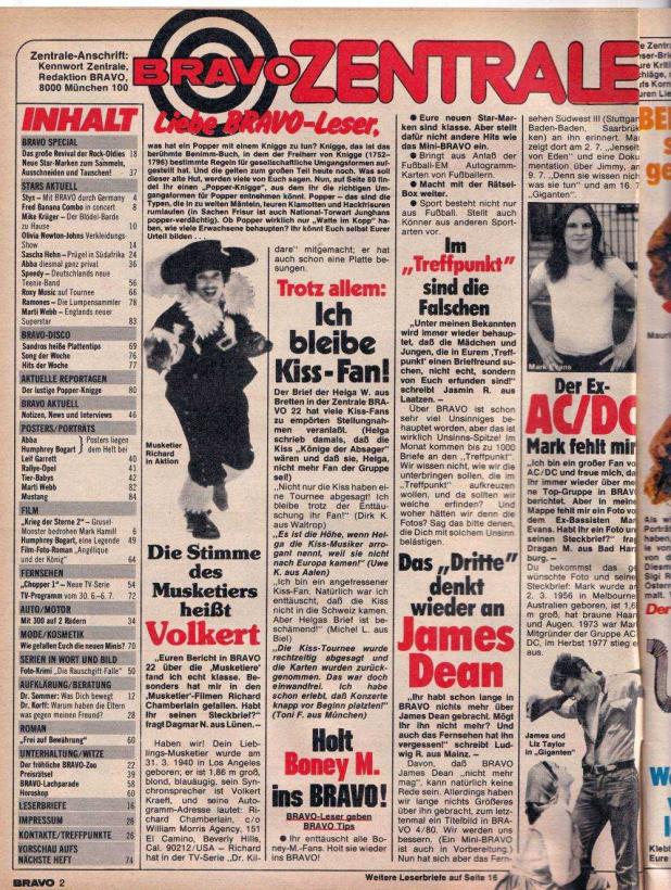 Bravo 27 1980 Inhalt