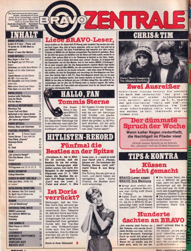 Bravo 35 1980 Inhalt