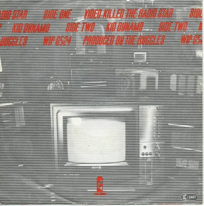 Buggles - Video Killed The Radio Star (7" Single Rueckseite)
