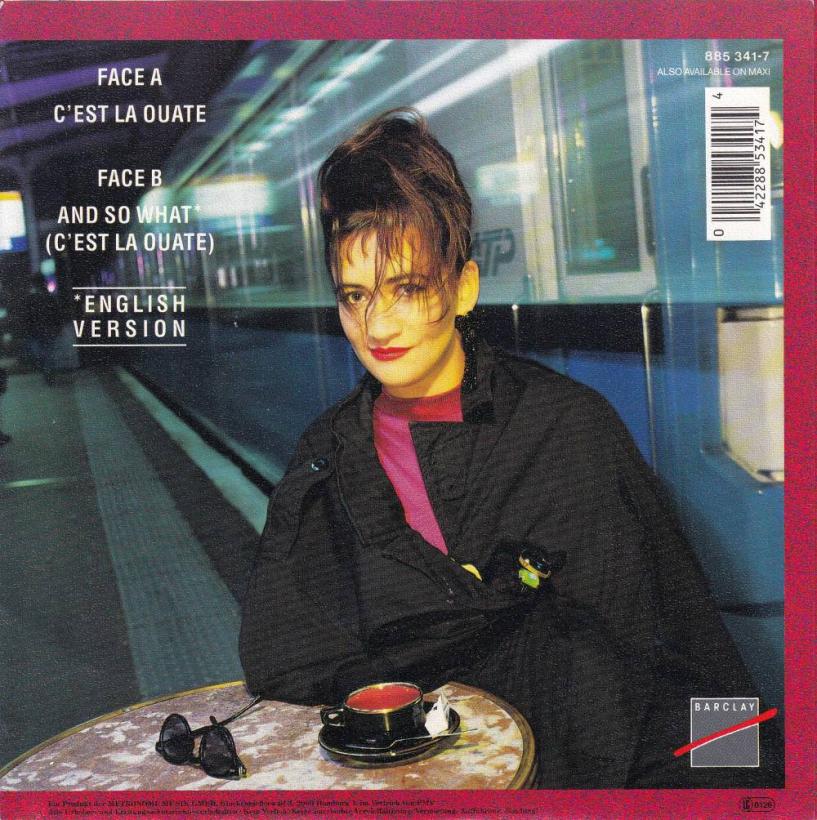 Caroline Loeb - C'est La Quate (7" Barclay Single back cover)