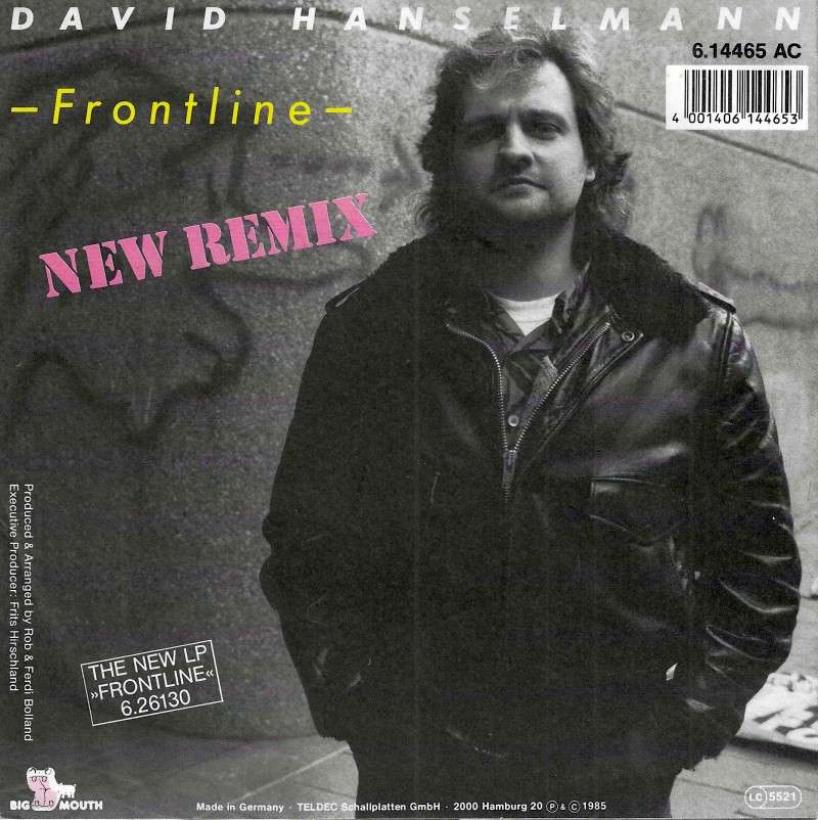 David Hanselmann - Frontline (7" Vinyl-Single Germany)