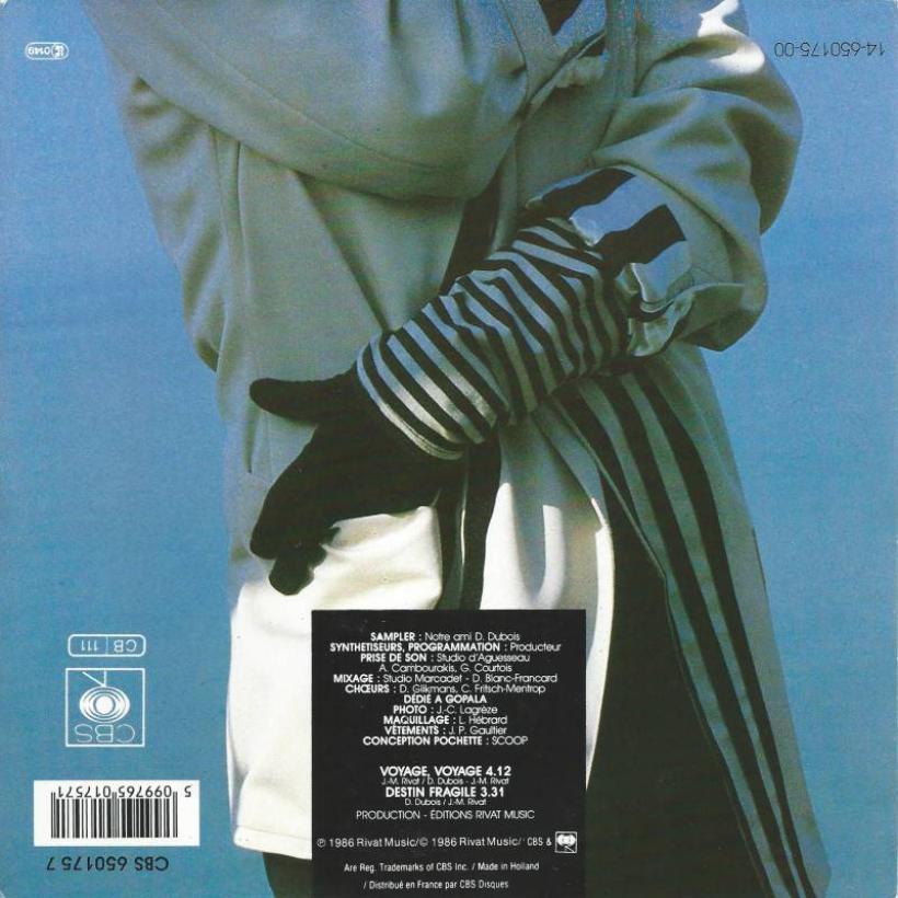 Desireless - Voyage Voyage (7" Vinyl-Single back cover)