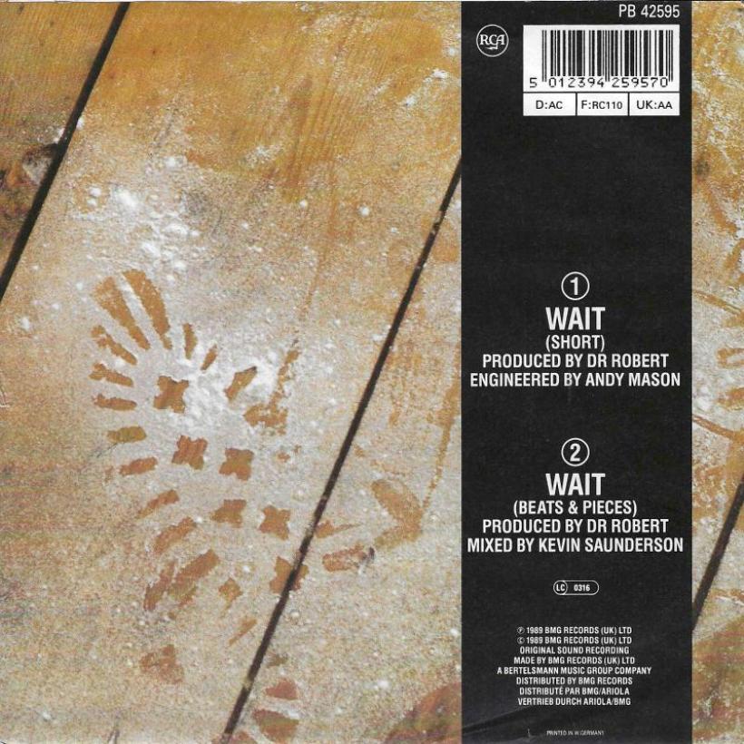 Dr Robert & Kym Mazelle – Wait: 2 Versions (7" Rueckseite)