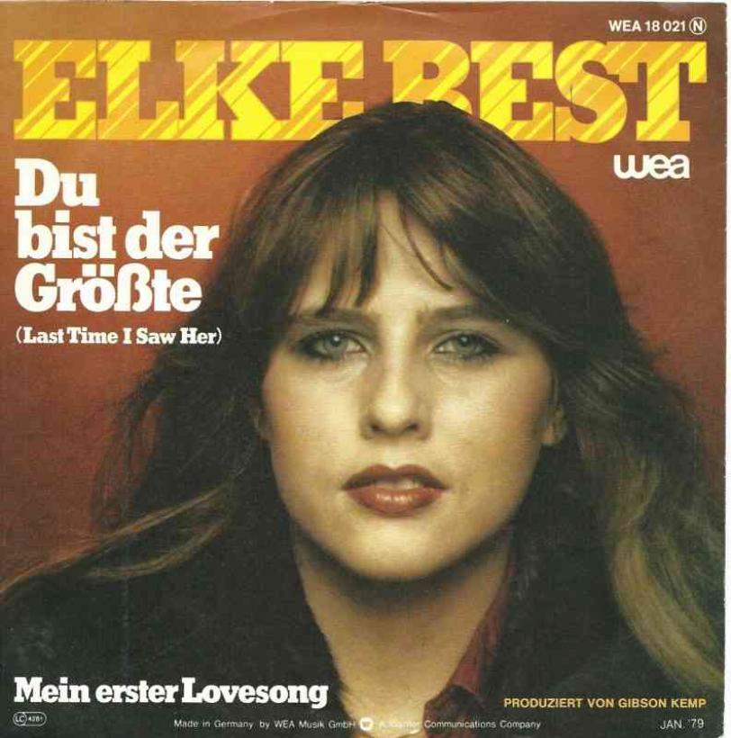 Elke Best - Du bist der Größte (WEA Vinyl-Single Germany)