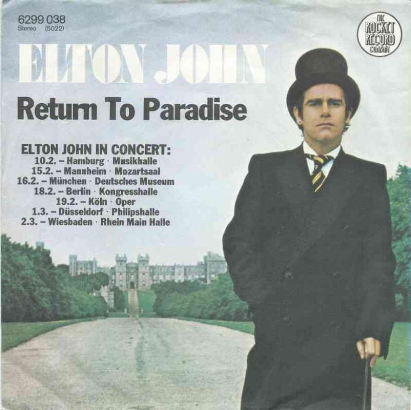 Elton John - Return To Paradise (Vinyl-Single Germany)