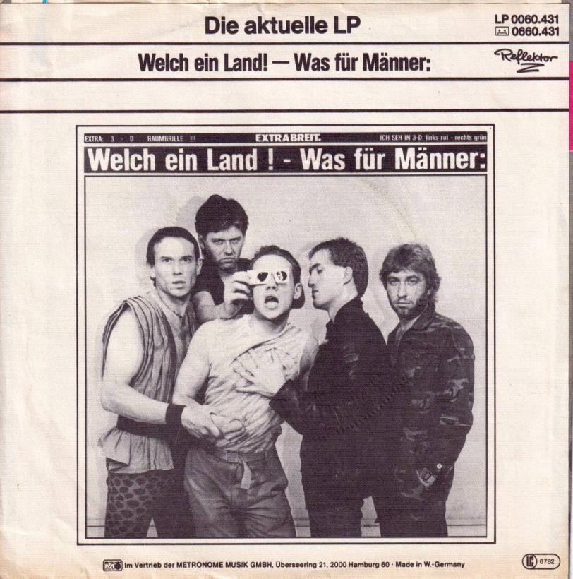 Extrabreit - Polizisten / Salome (7" Metronome Single Rueckseite)