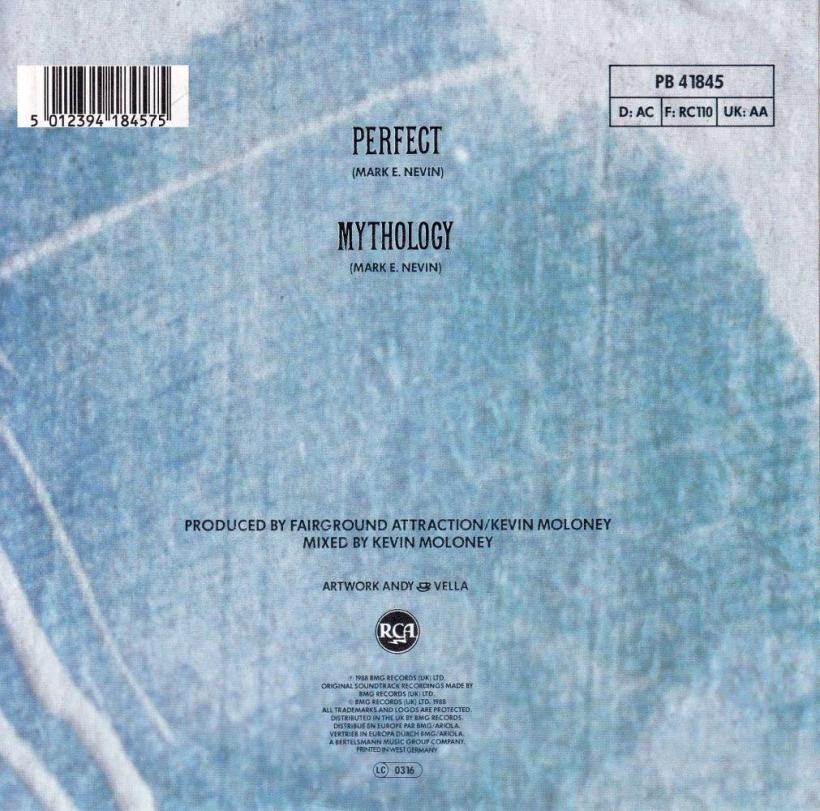 Fairground Attraction - Perfect  Mythology (7" back cover)