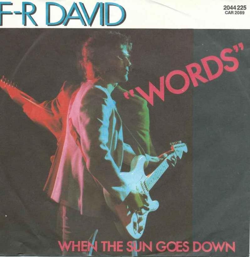 F.R. David - Words (Vinyl-Single Germany 1982)