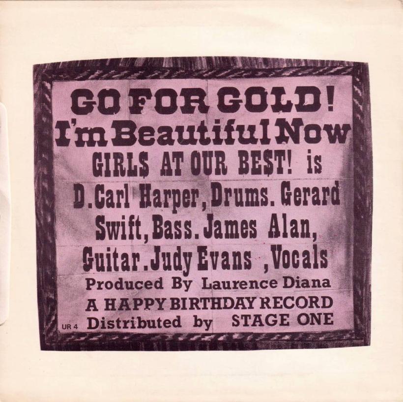 Girls At Our Best - Go For Gold (7" Vinyl-Single Rueckseite)