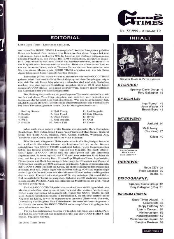 good times 05 1995 Index