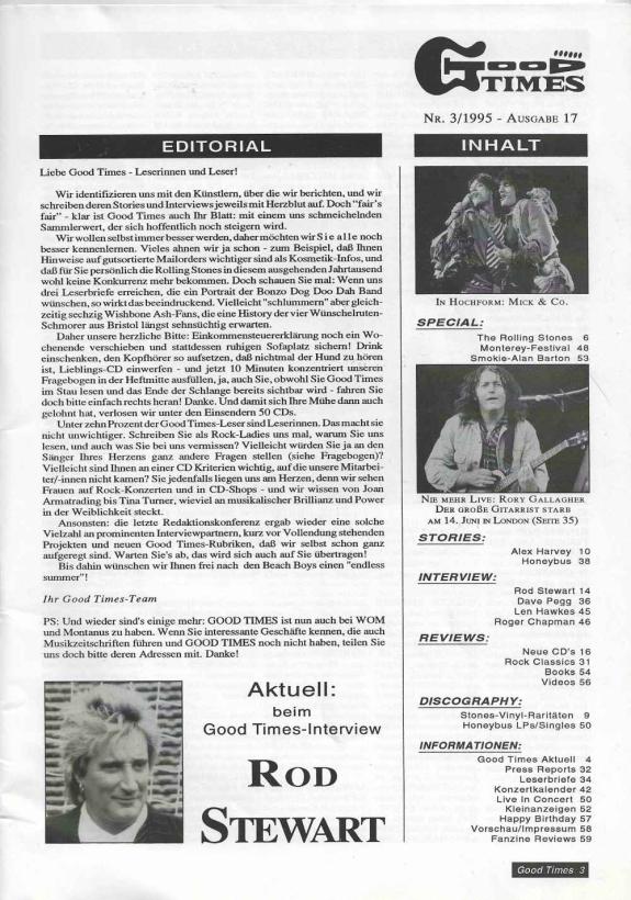 Good Times - Ausgabe 017 Inhalt