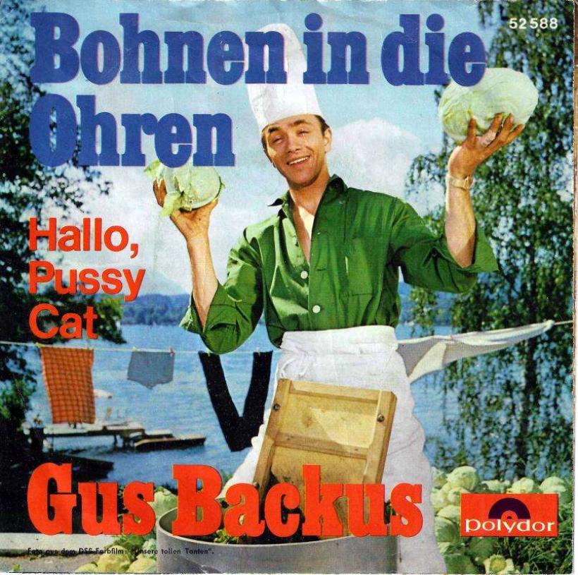 Gus Backus - Bohnen in die Ohren (7" Polydor Single)