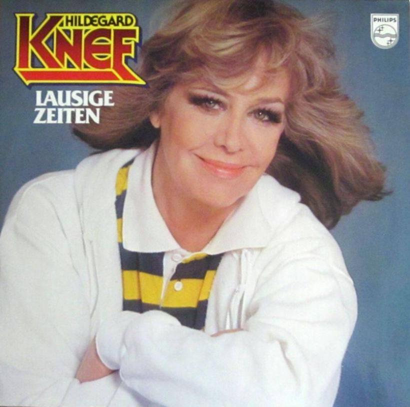 Hildegard Knef - Lausige Zeiten (Philips LP Textblatt)