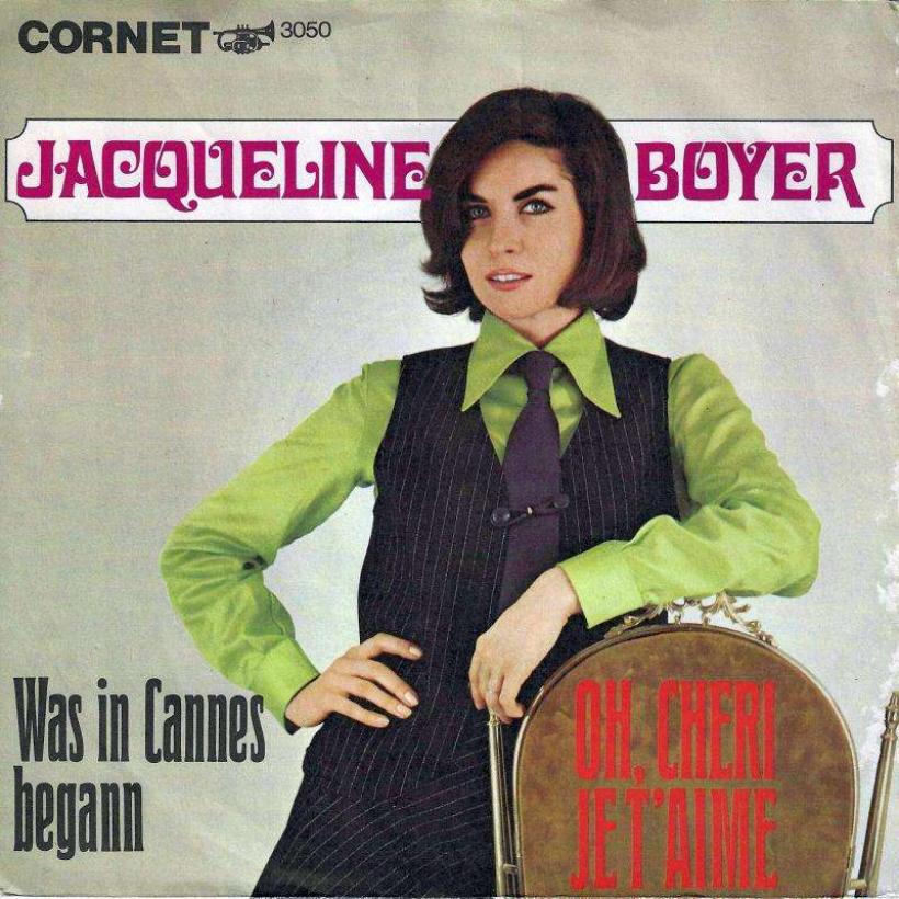 Jacqueline Boyer - Oh, Cheri Je T'aime (7" Cornet Single)