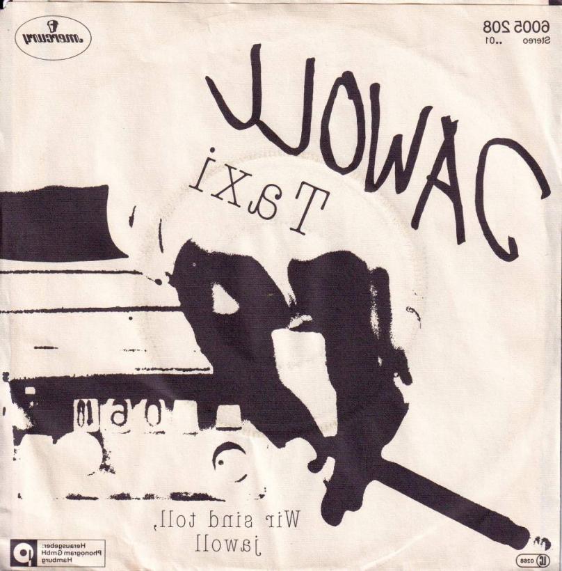 Jawoll - Taxi  Wir sind toll (7" Vinyl-Single back cover)