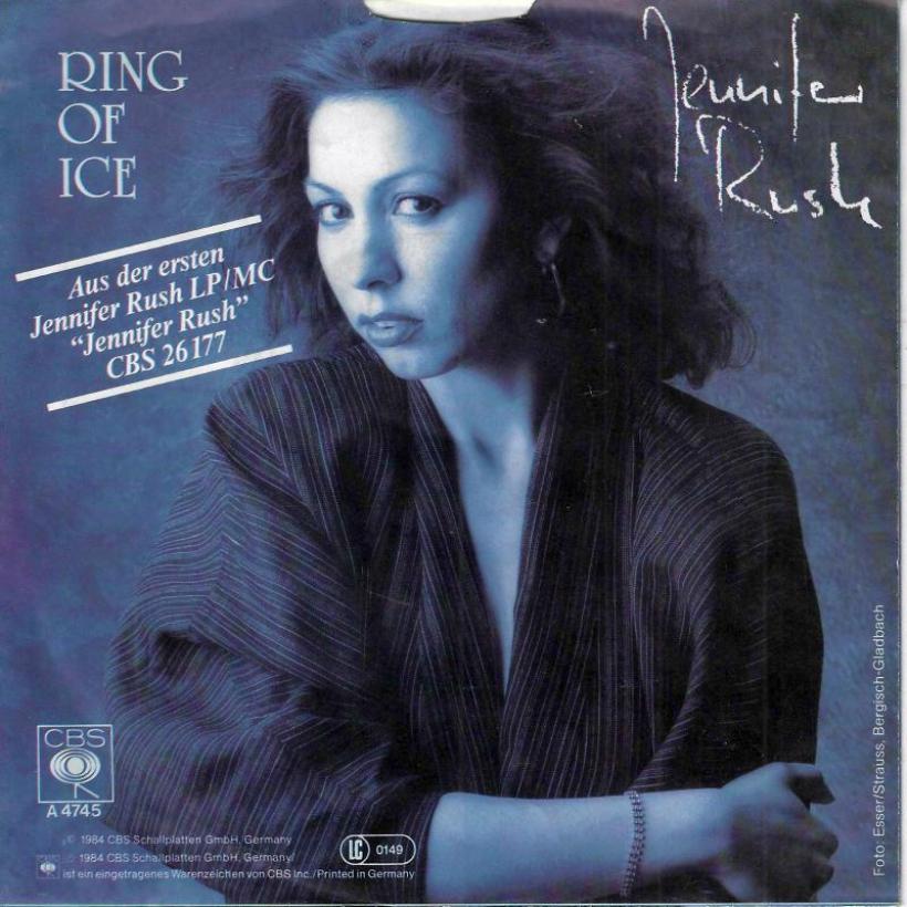 Jennifer Rush - Ring Of Ice (7" CBS Vinyl-Single back cover)